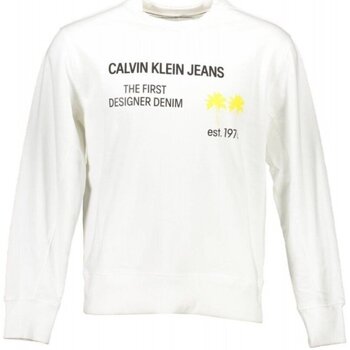 vaatteet Miehet Svetari Calvin Klein Jeans J30J318173 Valkoinen