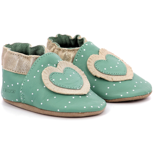 kengät Tytöt Vauvan tossut Robeez Baby Tiny Heart Vihreä