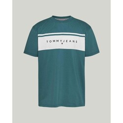 vaatteet Miehet Lyhythihainen t-paita Tommy Hilfiger DM0DM18658CT0 Vihreä