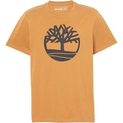 vaatteet Miehet Lyhythihainen t-paita Timberland 227621 Ruskea