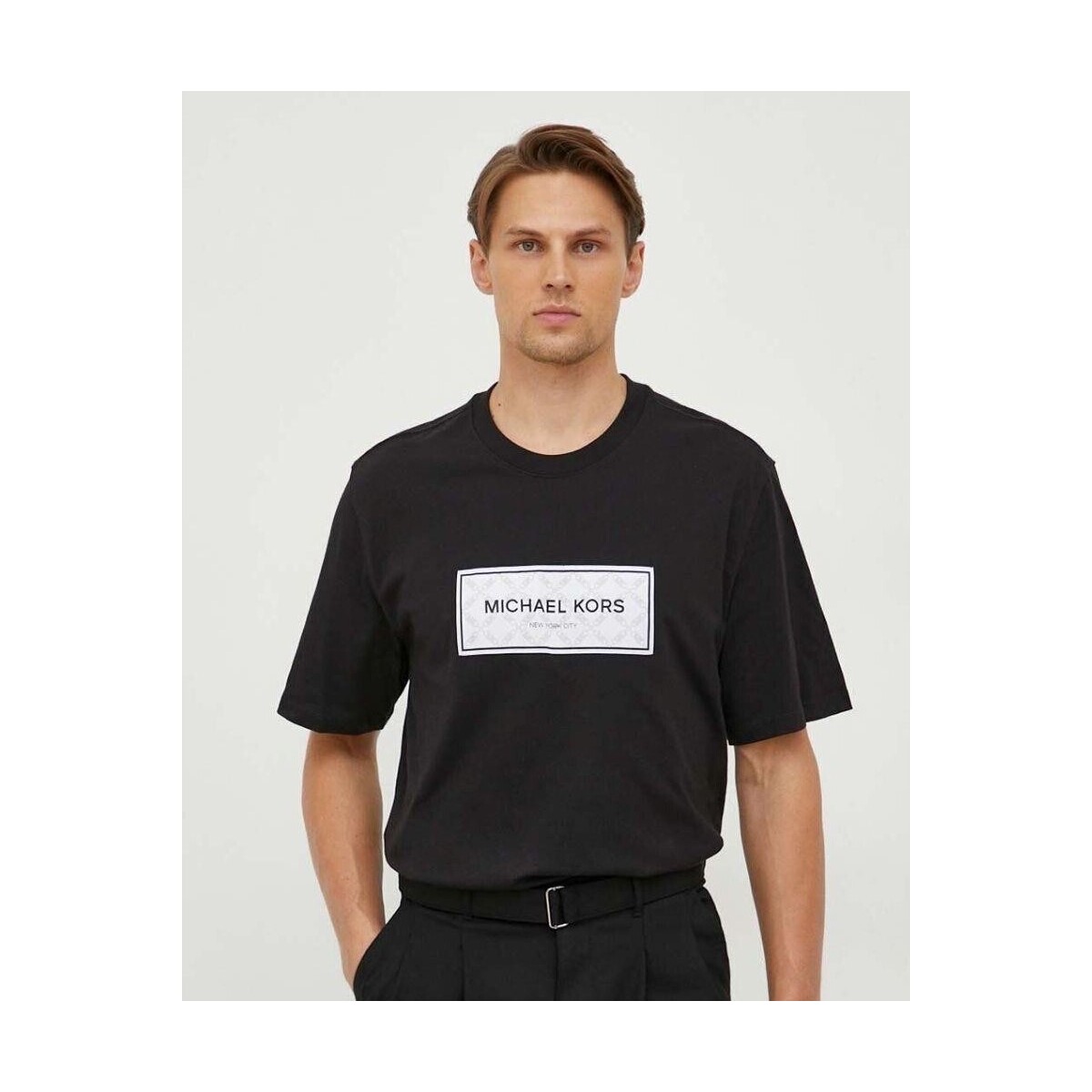 vaatteet Miehet Lyhythihainen t-paita MICHAEL Michael Kors CH351RG1V2 Musta