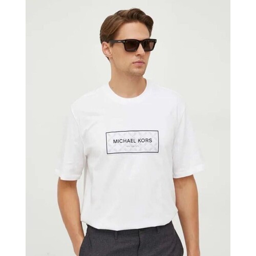 vaatteet Miehet Lyhythihainen t-paita MICHAEL Michael Kors CH351RG1V2 Valkoinen