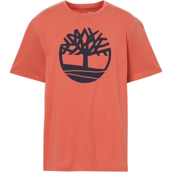 vaatteet Miehet Lyhythihainen t-paita Timberland 227500 Oranssi