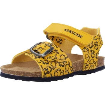 kengät Pojat Sandaalit ja avokkaat Geox B SANDAL CHALKI BOY Keltainen