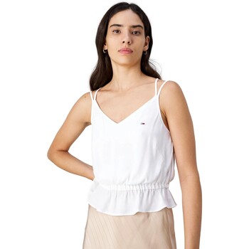 Tommy Jeans TOP MUJER ESSENTIAL STRAPPY TOMY JEANS DW0DW17802 Valkoinen