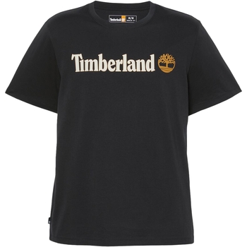 vaatteet Miehet Lyhythihainen t-paita Timberland 227636 Musta