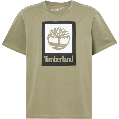 vaatteet Miehet Lyhythihainen t-paita Timberland 227460 Vihreä
