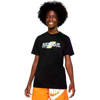 vaatteet Pojat Lyhythihainen t-paita Nike CAMISETA  NIO/A  KIDS FN9556 Musta