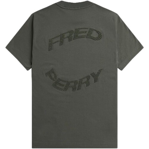 vaatteet Miehet Lyhythihainen t-paita Fred Perry  Vihreä