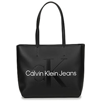 laukut Naiset Ostoslaukut Calvin Klein Jeans CKJ SCULPTED NEW SHOPPER 29 Musta