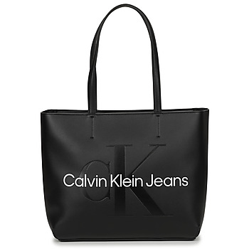 laukut Naiset Ostoslaukut Calvin Klein Jeans CKJ SCULPTED NEW SHOPPER 29 Musta