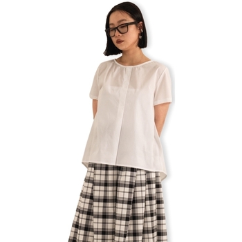 vaatteet Naiset Topit / Puserot Wendykei Shirt 220659 - White Valkoinen