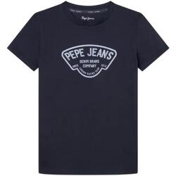 vaatteet Pojat Lyhythihainen t-paita Pepe jeans  Sininen