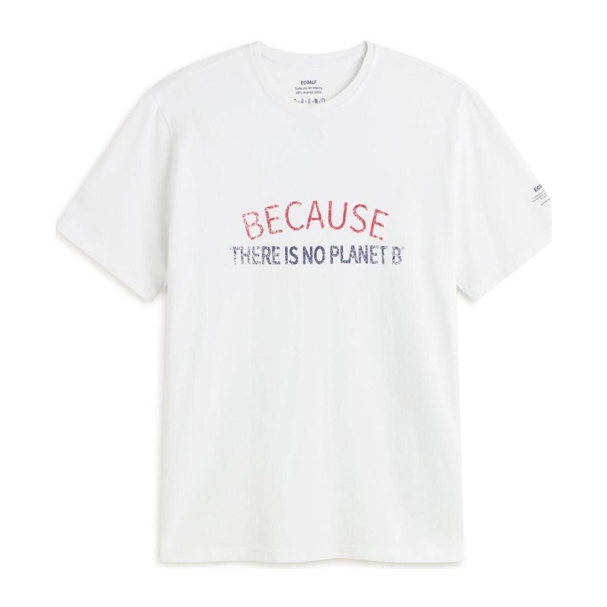vaatteet Miehet Lyhythihainen t-paita Ecoalf  Valkoinen
