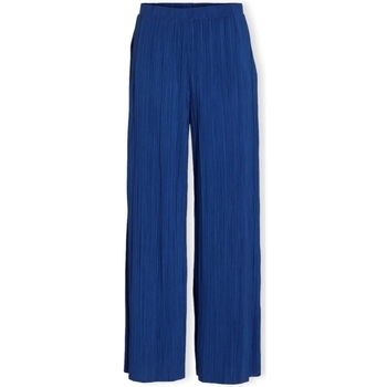 vaatteet Naiset Housut Vila Noos Trousers Plise  - True Blue Sininen