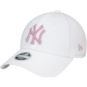Asusteet / tarvikkeet Naiset Lippalakit New-Era 9FORTY New York Yankees Wmns Metallic Logo Cap Valkoinen