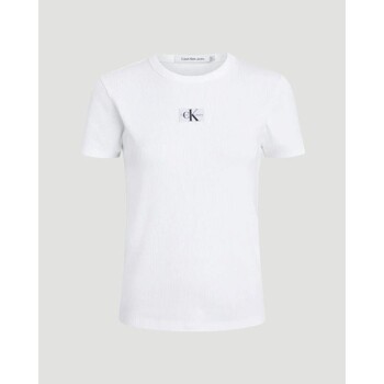 vaatteet Naiset T-paidat & Poolot Calvin Klein Jeans J20J222687YAF Valkoinen