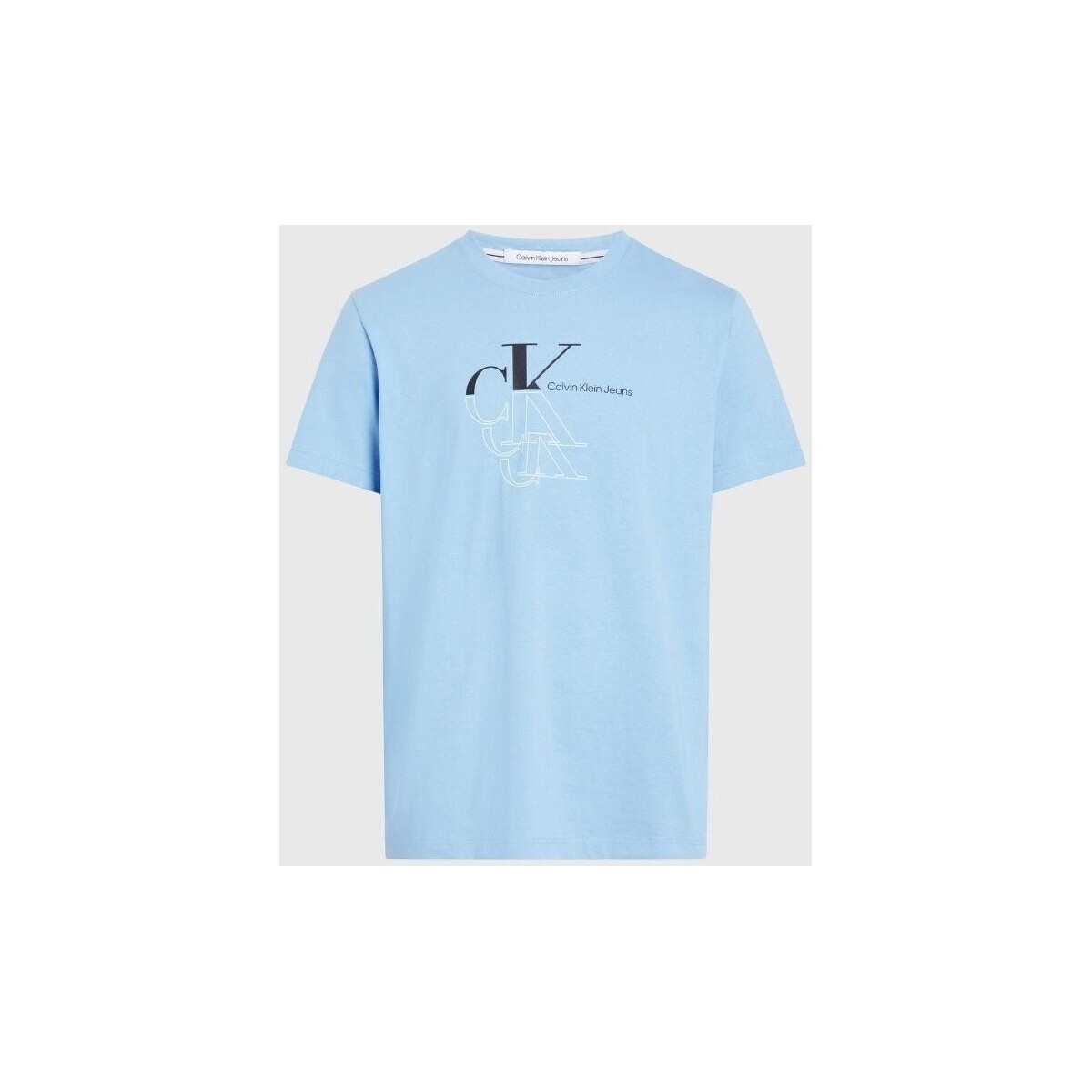 vaatteet Miehet Lyhythihainen t-paita Calvin Klein Jeans J30J325352CEZ Sininen