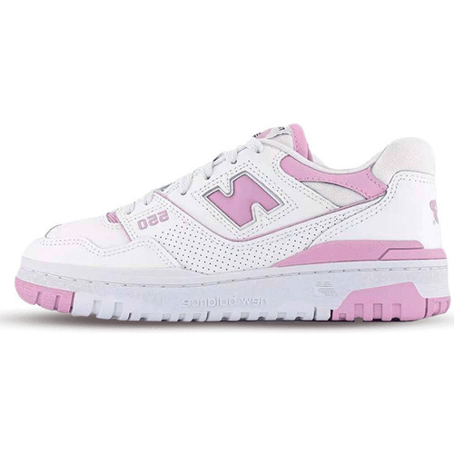 kengät Vaelluskengät New Balance 550 White Bubblegum Pink Valkoinen