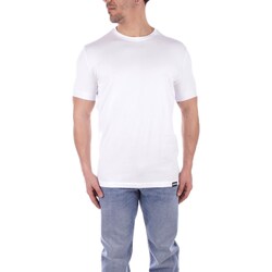 vaatteet Miehet Lyhythihainen t-paita Dsquared D9M3U4810 Valkoinen