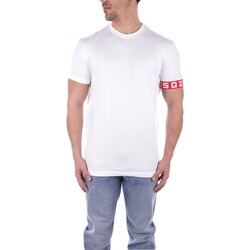 vaatteet Miehet Lyhythihainen t-paita Dsquared D9M3S5130 Valkoinen