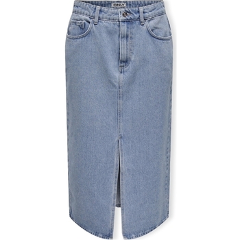 vaatteet Naiset Hame Only Noos Bianca Midi Skirt - Light Blue Denim Sininen