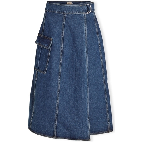 vaatteet Naiset Hame Vila Norma Skirt - Medium Blue Denim Ruskea