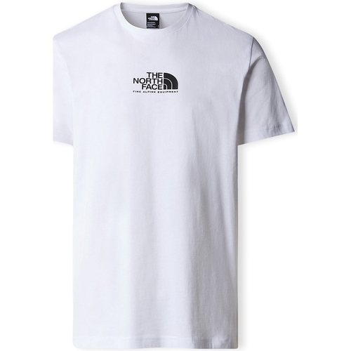 vaatteet Miehet T-paidat & Poolot The North Face Fine Alpine Equipment 3 T-Shirt - White Valkoinen