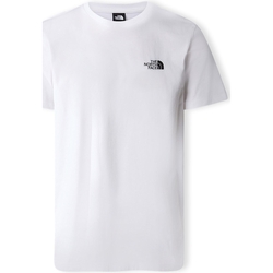 vaatteet Miehet T-paidat & Poolot The North Face Simple Dome T-Shirt - White Valkoinen