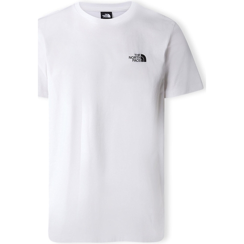 vaatteet Miehet T-paidat & Poolot The North Face Simple Dome T-Shirt - White Valkoinen