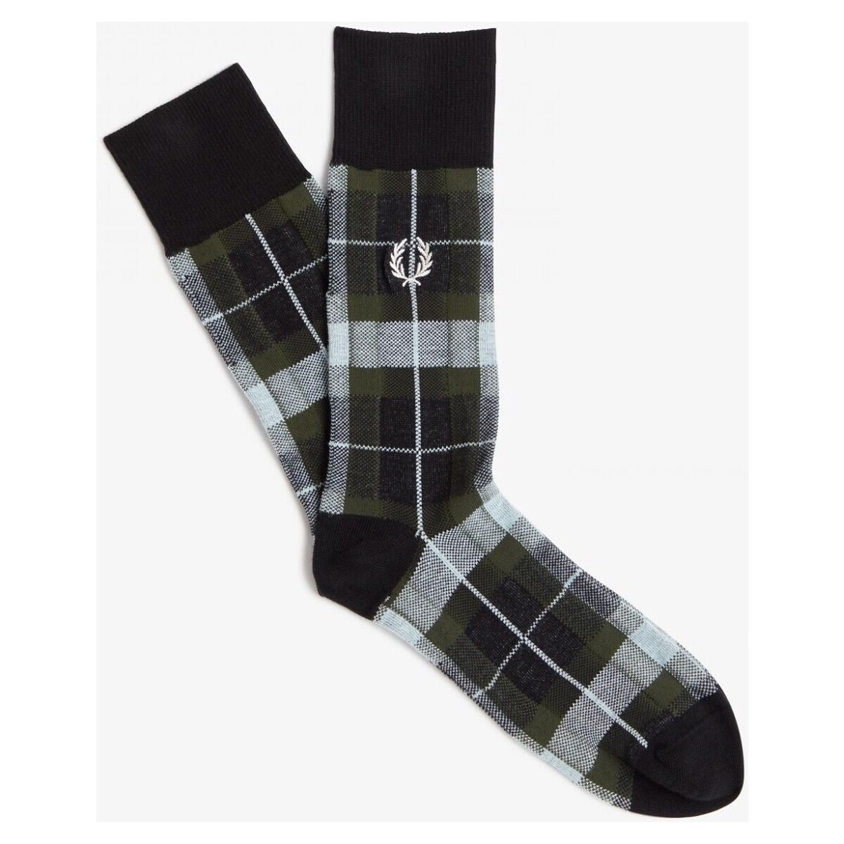 Alusvaatteet Miehet Sukat Fred Perry CALCETINES CUADROS HOMBRE   C6154 Musta