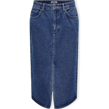 vaatteet Naiset Hame Only Noos Bianca Midi Skirt - Medium Blue Denim Sininen