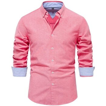 vaatteet Miehet Pitkähihainen paitapusero Atom SH700 Vaaleanpunainen