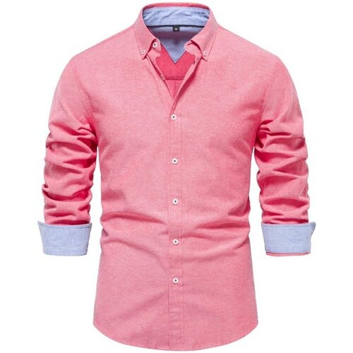 vaatteet Miehet Pitkähihainen paitapusero Atom SH700 Vaaleanpunainen