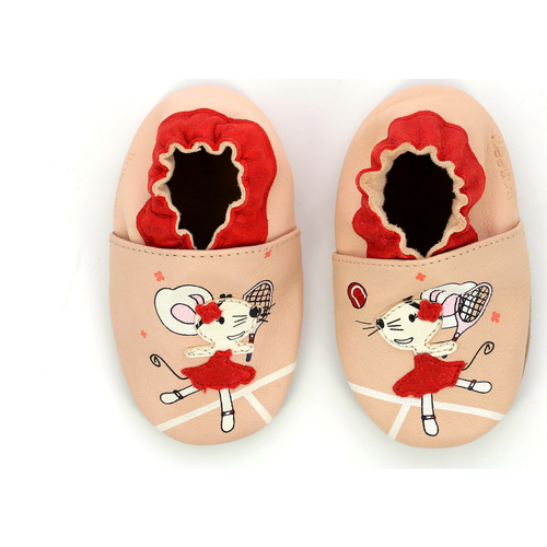 kengät Tytöt Vauvan tossut Robeez Tennis Mouse Vaaleanpunainen