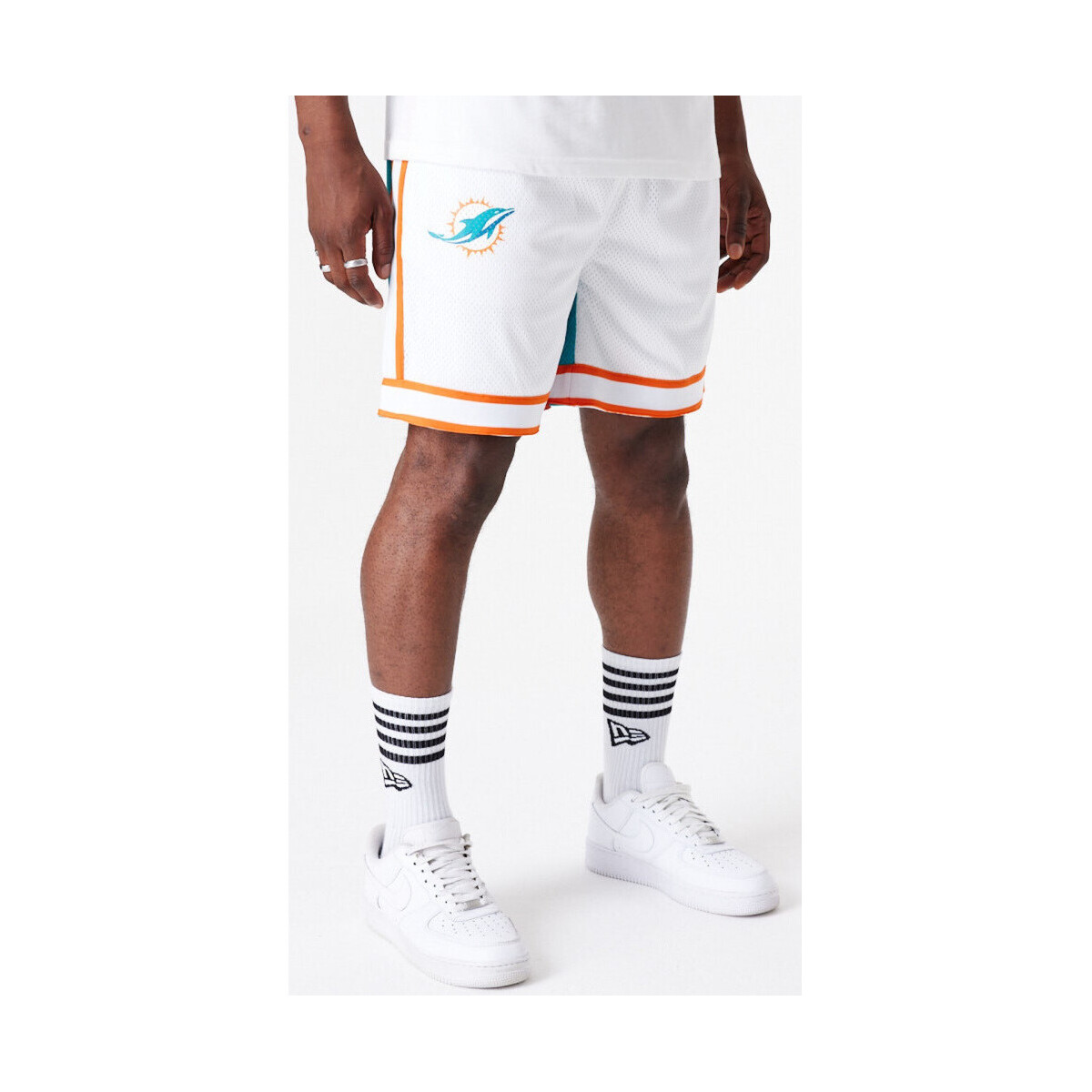 vaatteet Miehet Shortsit / Bermuda-shortsit New-Era Nfl color block shorts miadol Valkoinen