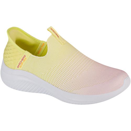 kengät Naiset Matalavartiset tennarit Skechers Slip-Ins Ultra Flex 3.0 - Beauty Blend Keltainen