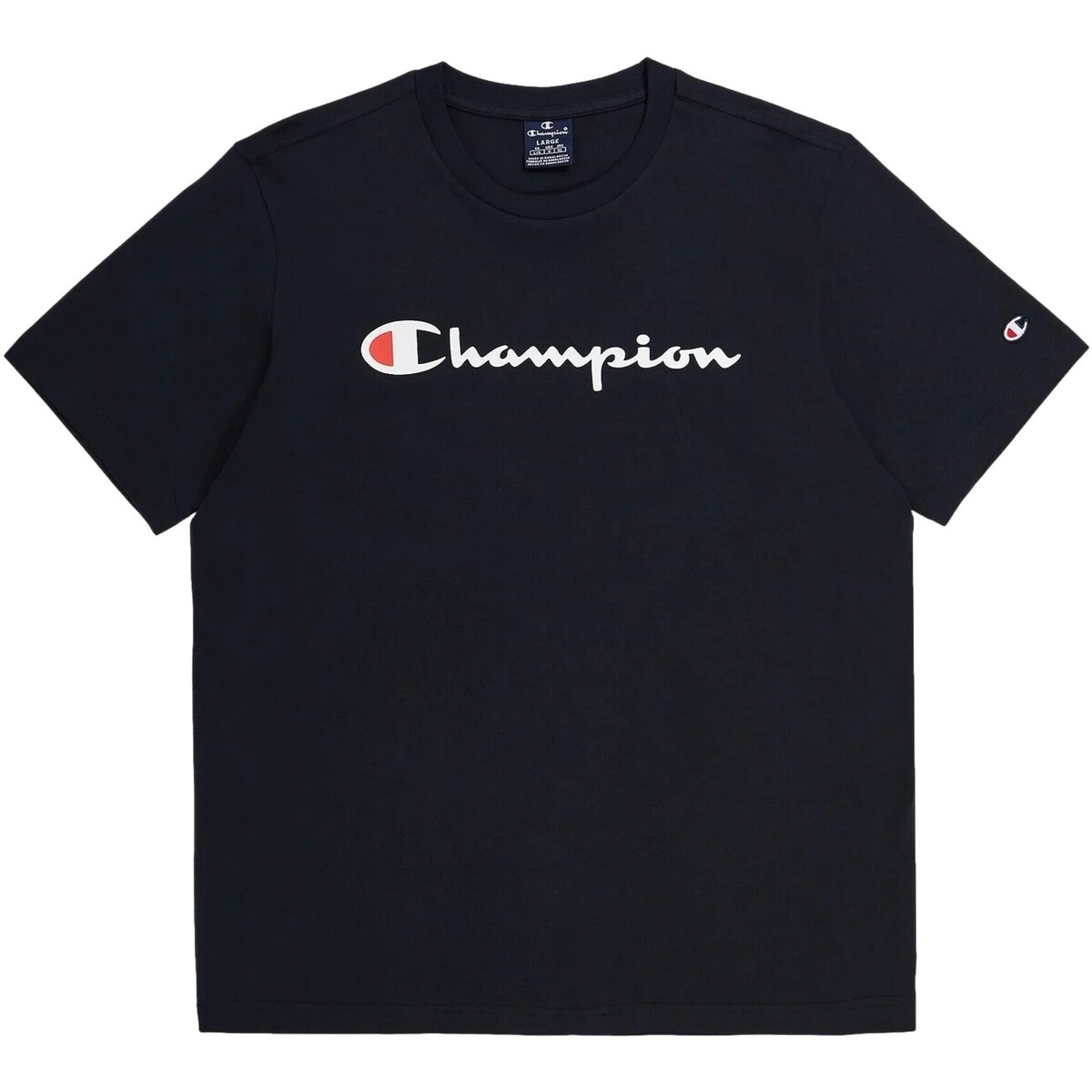 vaatteet Miehet Lyhythihainen t-paita Champion  Musta