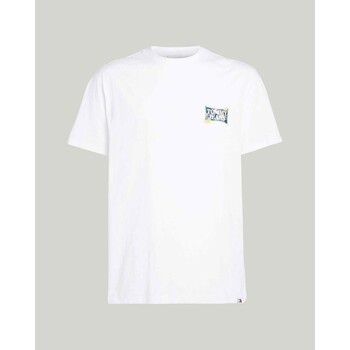 vaatteet Miehet Lyhythihainen t-paita Tommy Hilfiger DM0DM18562YBR Valkoinen