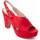 kengät Naiset Sandaalit ja avokkaat Leindia 88196 Punainen