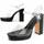 kengät Naiset Sandaalit ja avokkaat Leindia 88557 Musta