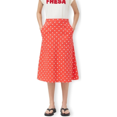 vaatteet Naiset Hame Compania Fantastica COMPAÑIA FANTÁSTICA Skirt 11019 - Polka Dots Punainen