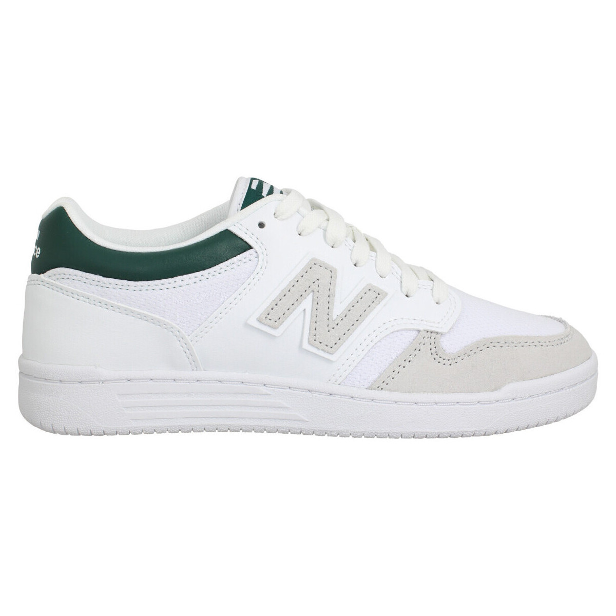 kengät Miehet Tennarit New Balance 480 Velours Toile Homme Blanc Vert Valkoinen