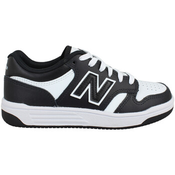 kengät Lapset Tennarit New Balance 480 Cuir Enfant Black White Musta