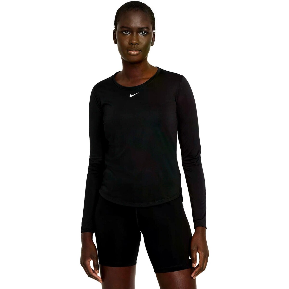 vaatteet Naiset T-paidat pitkillä hihoilla Nike CAMISETA   DRI-FIT ONE DD0641 Musta
