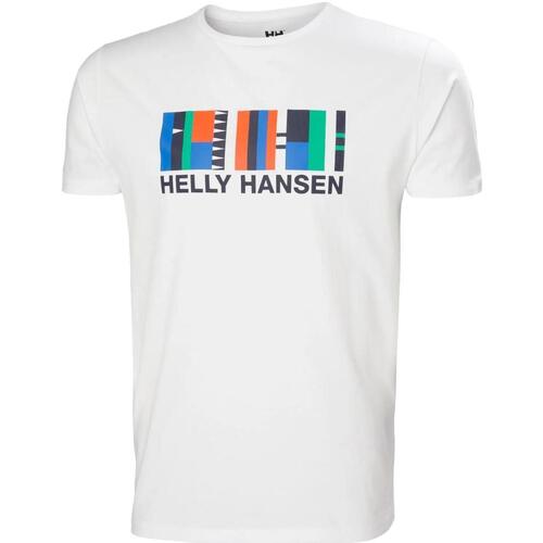 vaatteet Miehet Lyhythihainen t-paita Helly Hansen  Valkoinen
