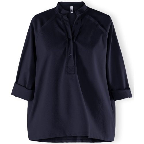 vaatteet Naiset Topit / Puserot Wendy Trendy Top 219107 - Navy Sininen