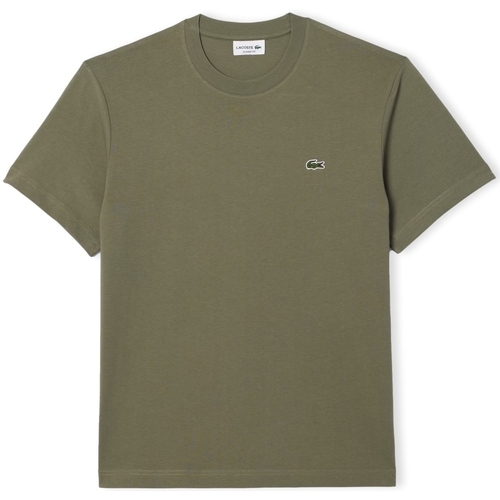 vaatteet Miehet T-paidat & Poolot Lacoste Classic Fit T-Shirt - Vert Kaki Vihreä