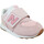 kengät Lapset Tennarit New Balance 574 Velours Toile Enfant Crystal Vaaleanpunainen
