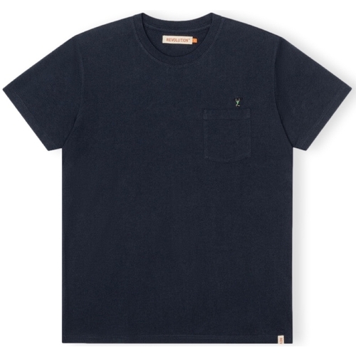 vaatteet Miehet T-paidat & Poolot Revolution T-Shirt Regular 1341 WEI - Navy Sininen